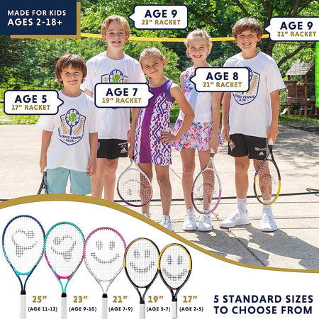 Tennis Racket for Kids by . Proper Equipment Helps You Learn Faster and Play Better!