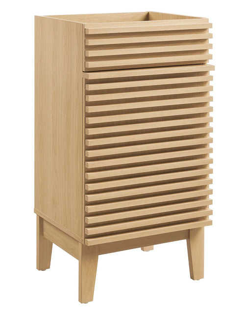 Load image into Gallery viewer, Render 18&quot; Bathroom Vanity Cabinet (Sink Basin Not Included) in Oak
