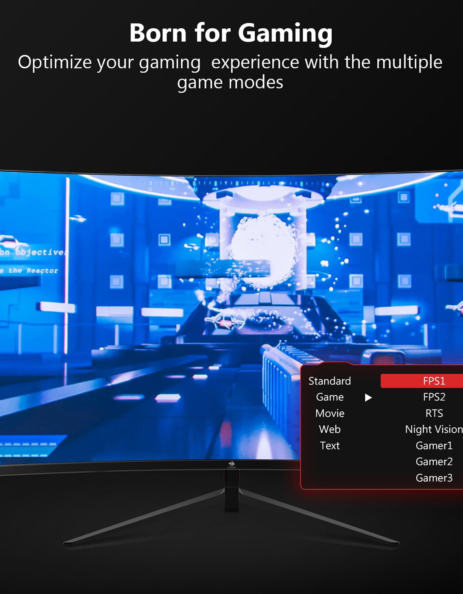 UG24 24-Inch Curved Gaming Monitor 180Hz(Dp) 144Hz(Hdmi) 1Ms Full HD 1920X1080 HDMI DP Port