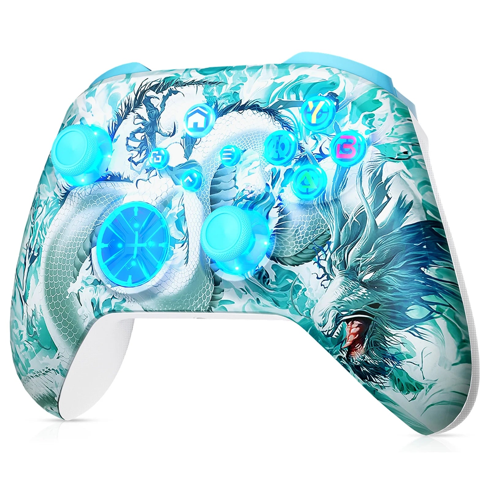 RGB Xbox Controller Wireless for Pc/Xbox(Upgrade Needed for Xbox)Game Controller Compatible with Xbox One S/Xbox Series X/S & Windows 10, Wireless Gaming Joystick with Turbo Function