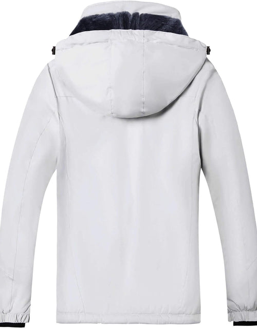 Load image into Gallery viewer, Women’S Waterproof Snow Ski Jacket Mountain Windproof Winter Coat with Detachable Hood

