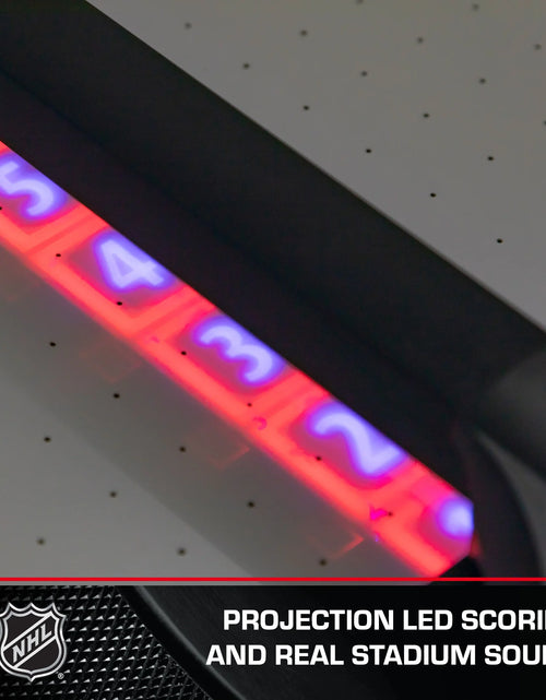 Load image into Gallery viewer, Power Play Pro 84&quot; Indoor Air Hockey Table with Overhead Projection LED Scoring and Light-Up Power Corners
