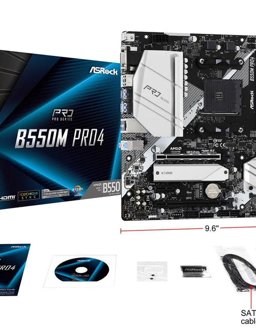 Load image into Gallery viewer, B550M PRO4 AM4 AMD B550 SATA 6Gb/S Micro ATX AMD Motherboard
