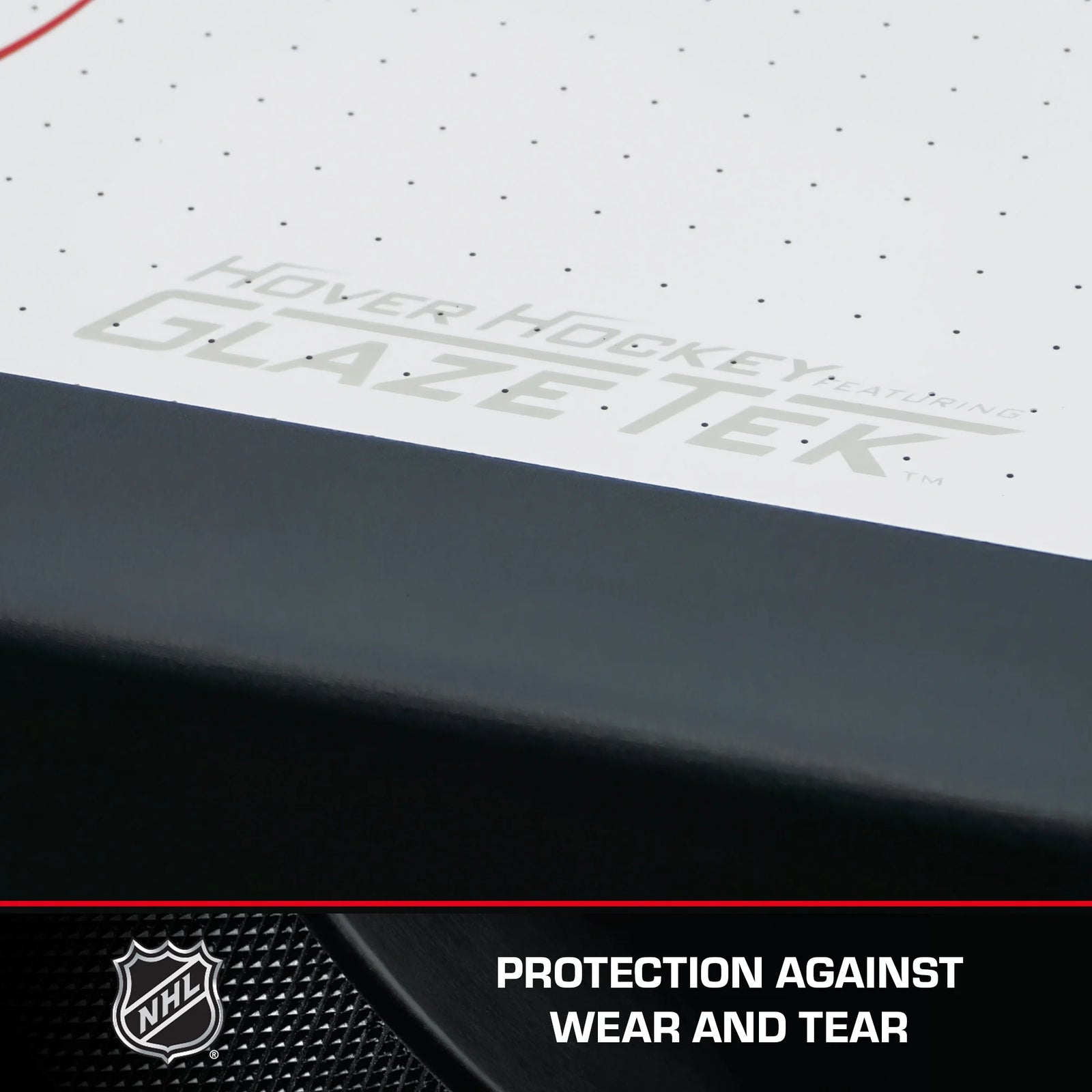 Power Play Pro 84" Indoor Air Hockey Table with Overhead Projection LED Scoring and Light-Up Power Corners