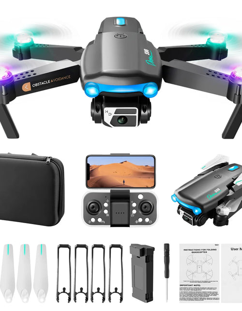 Load image into Gallery viewer, Mini Drone with Camera, 1080P HD FPV Foldable Drone with Carrying Bag, 3 Batteries, One Key Close, Altitude Hold, 3 Speeds, Toys Gifts for Kids, Adults, Beginner
