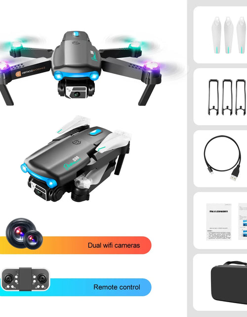Load image into Gallery viewer, Mini Drone with Camera, 1080P HD FPV Foldable Drone with Carrying Bag, 3 Batteries, One Key Close, Altitude Hold, 3 Speeds, Toys Gifts for Kids, Adults, Beginner
