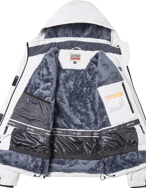 Load image into Gallery viewer, Women’S Waterproof Snow Ski Jacket Mountain Windproof Winter Coat with Detachable Hood
