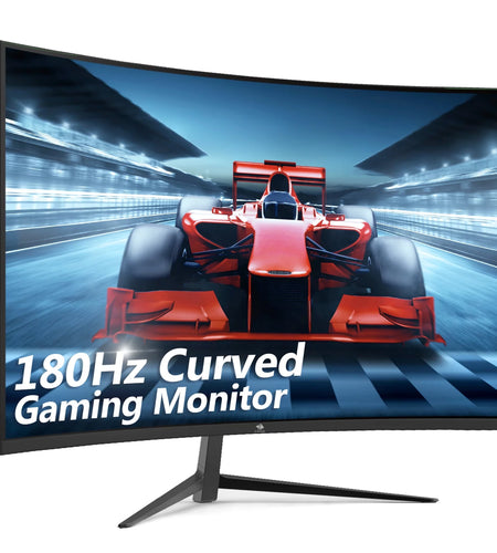 UG24 24-Inch Curved Gaming Monitor 180Hz(Dp) 144Hz(Hdmi) 1Ms Full HD 1920X1080 HDMI DP Port