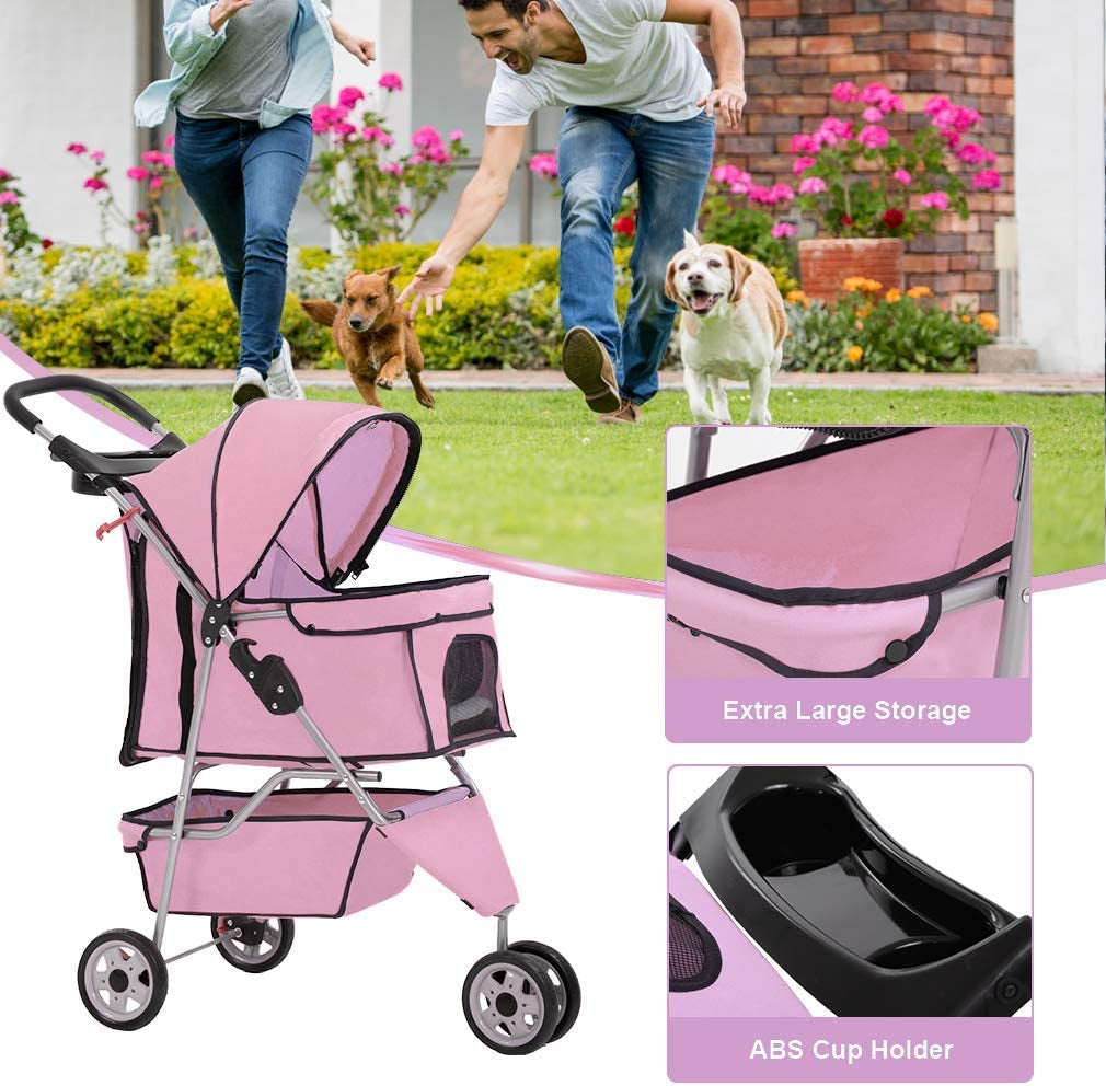 large dog jogger stroller 3 Wheels Pet Stroller Dog Stroller Cat Cage Jogger Stroller Cats Trave – Threads and Tidbits