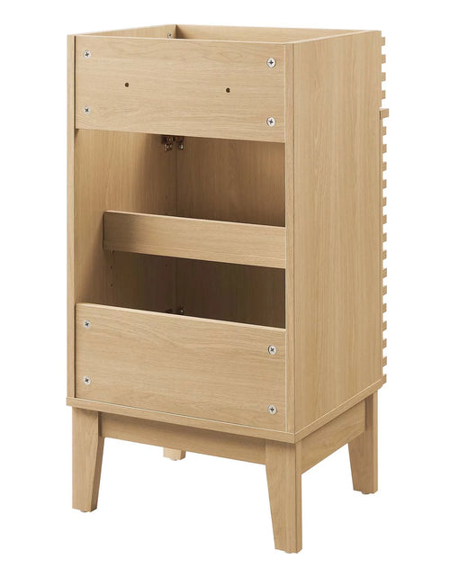 Load image into Gallery viewer, Render 18&quot; Bathroom Vanity Cabinet (Sink Basin Not Included) in Oak
