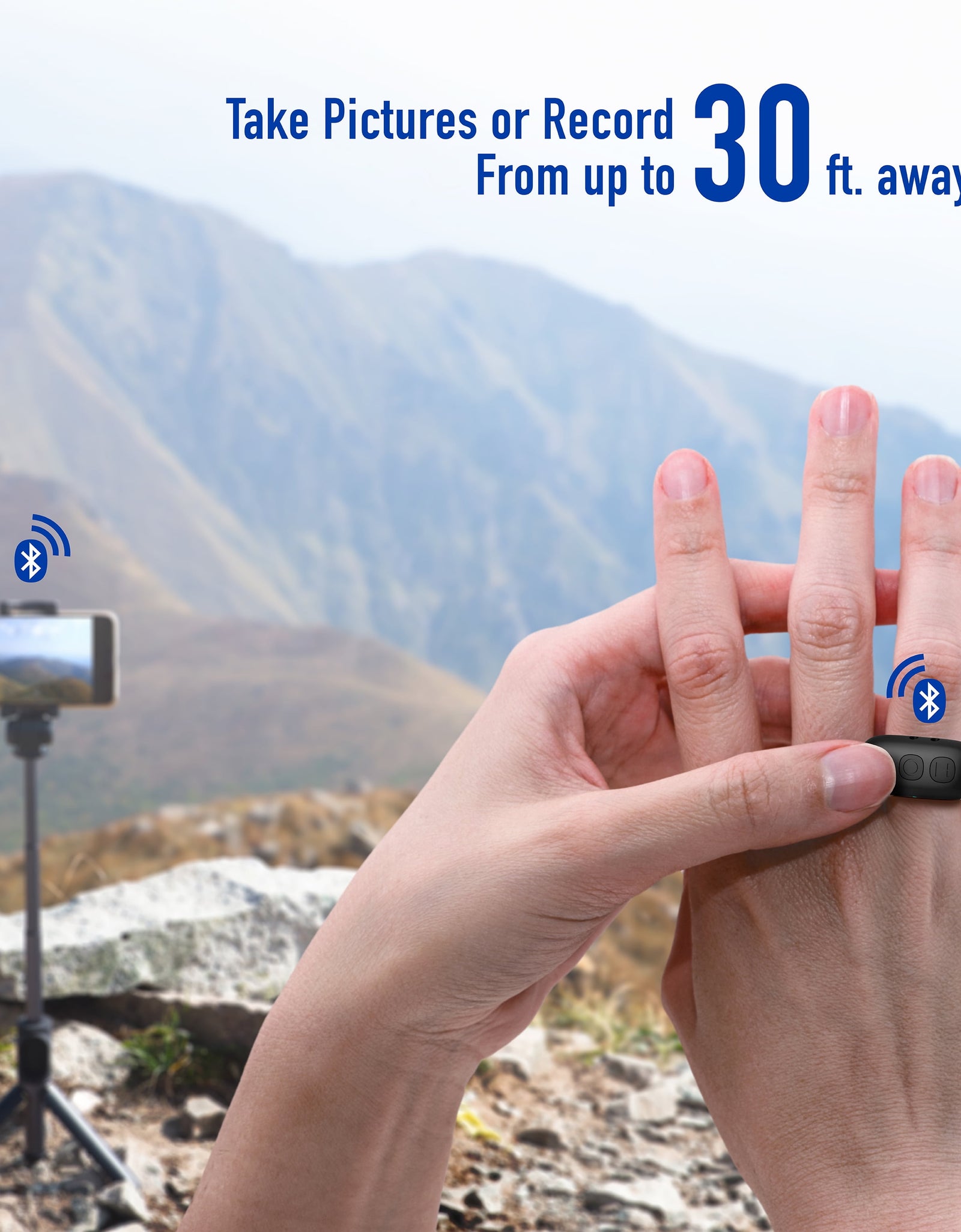 Smart Remote Ring, Bluetooth Tiktok Scrolling Ring