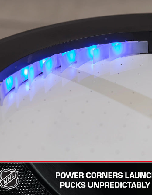 Load image into Gallery viewer, Power Play Pro 84&quot; Indoor Air Hockey Table with Overhead Projection LED Scoring and Light-Up Power Corners
